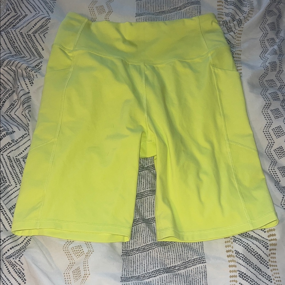 Figs Neon Yellow Women’s Bike Shorts